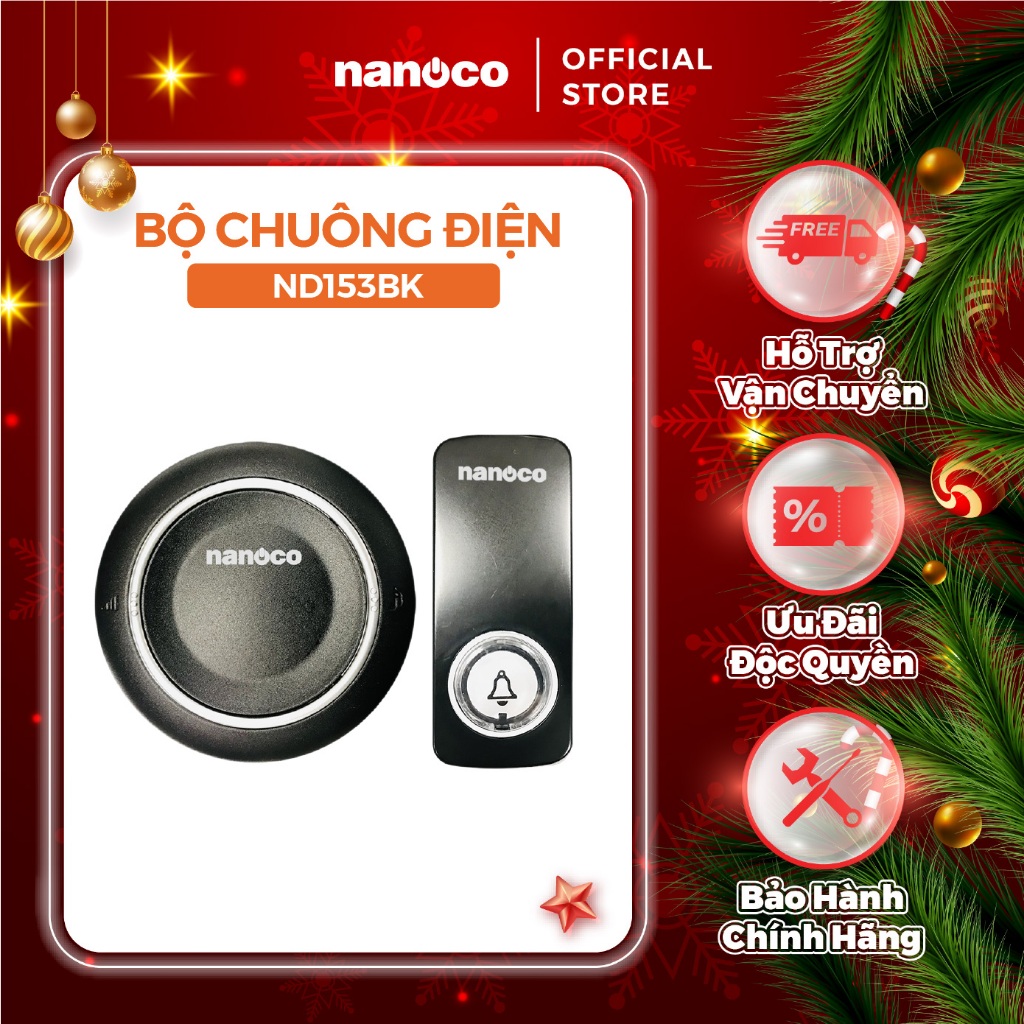 Chuông điện không dây Nanoco model ND153 (không dây không pin)