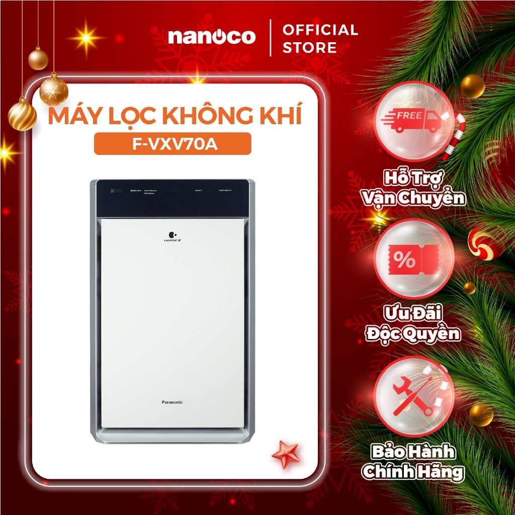 Máy lọc không khí Panasonic model F-VXV70A (công nghệ lọc Nanoe X, cảm biến bụi - mùi/ độ ẩm/ ánh sáng/ chuyển động)