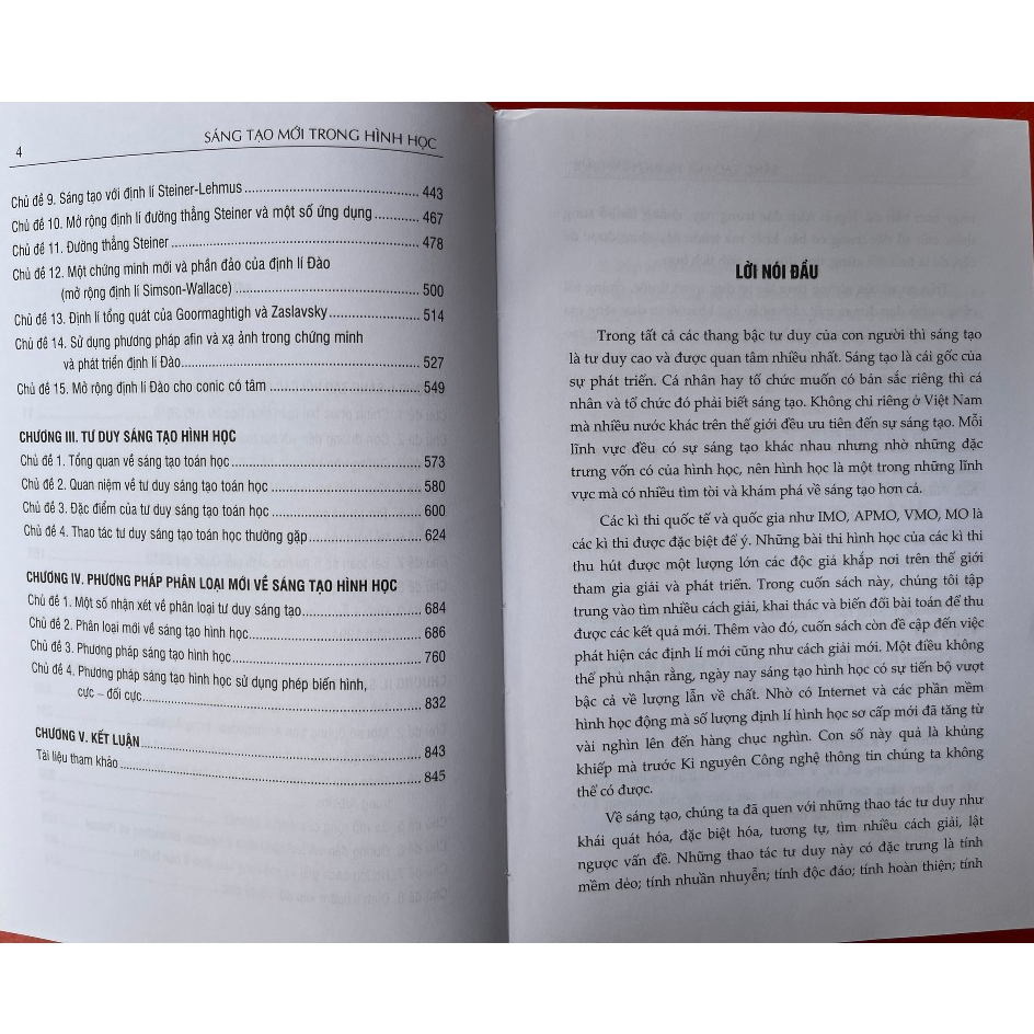 Sách Sáng tạo mới trong hình học