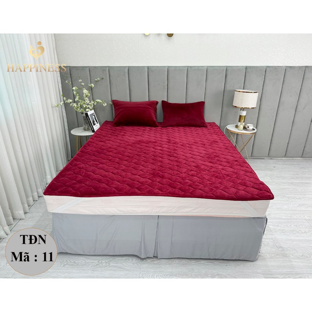 Thảm trải giường Happiness có sẵn size 1m6x2m, 1m8x2m và 2mx2m2