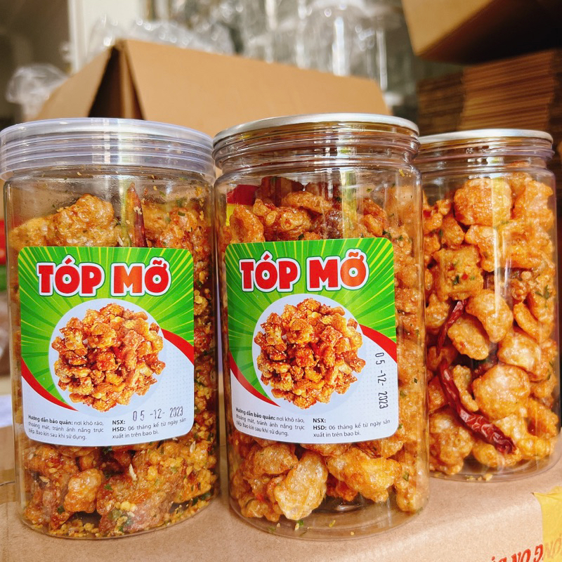 Tóp Mỡ Chiên Mắm Hành loại 1 ít mỡ 230gr | Đồ Ăn Vặt TOPSHOP Sài gòn