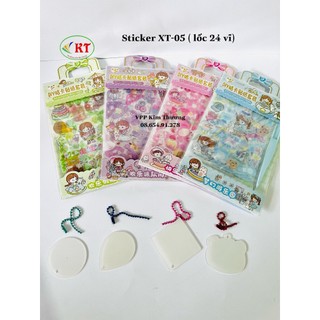 Sticker hình dán móc khóa XT-05 (ảnh thật shop chụp)