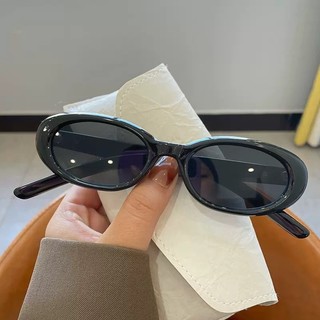 Kính râm mát dáng oval viền dày chống UV cực chất