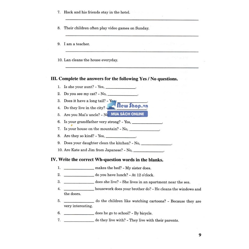 Sách - Bài Tập Tiếng Anh Lớp 6 - Không Đáp Án   - HAB