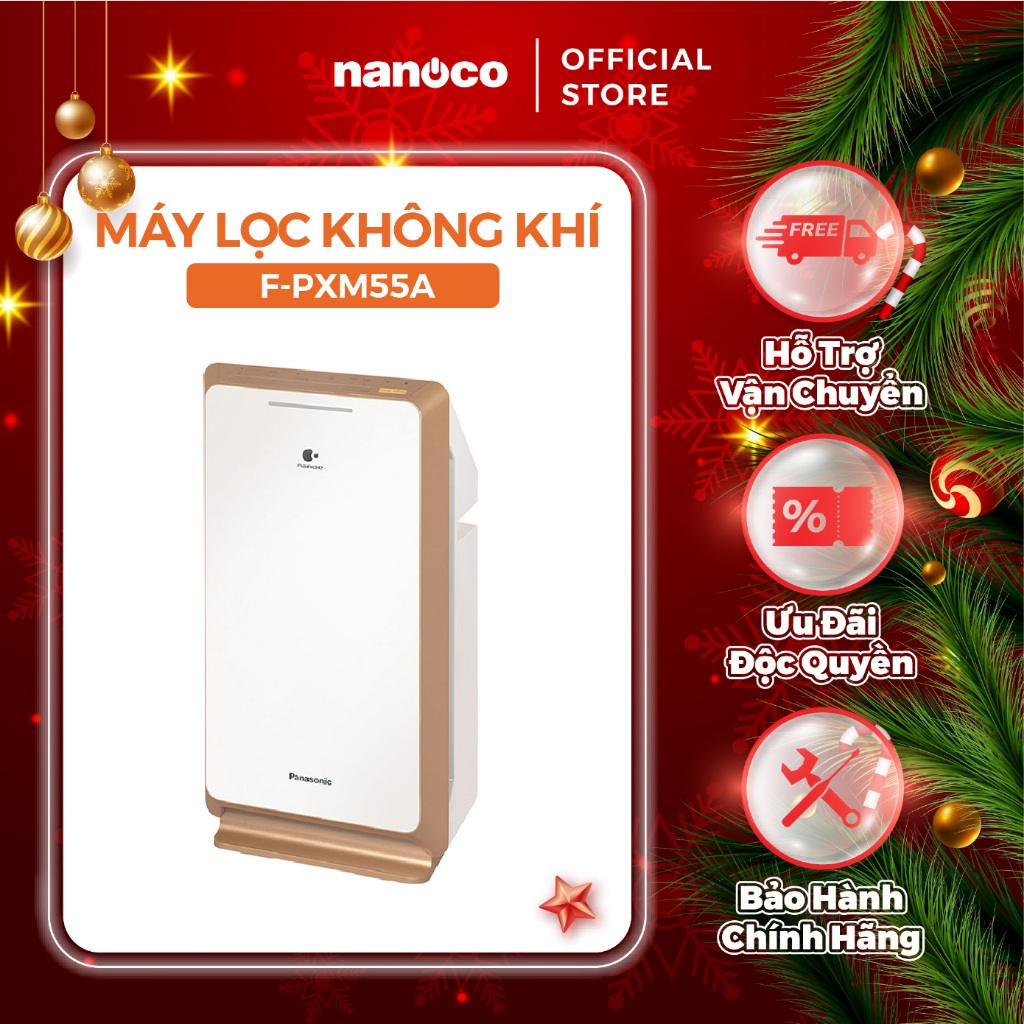 Máy lọc không khí Panasonic model F-PXM55A (công nghệ lọc Nanoe, cảm biến bụi/mùi/ánh sáng)