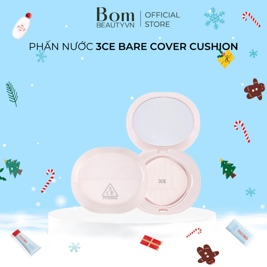 Phấn Nước 3CE Bare Cover Cushion( 03/2026)