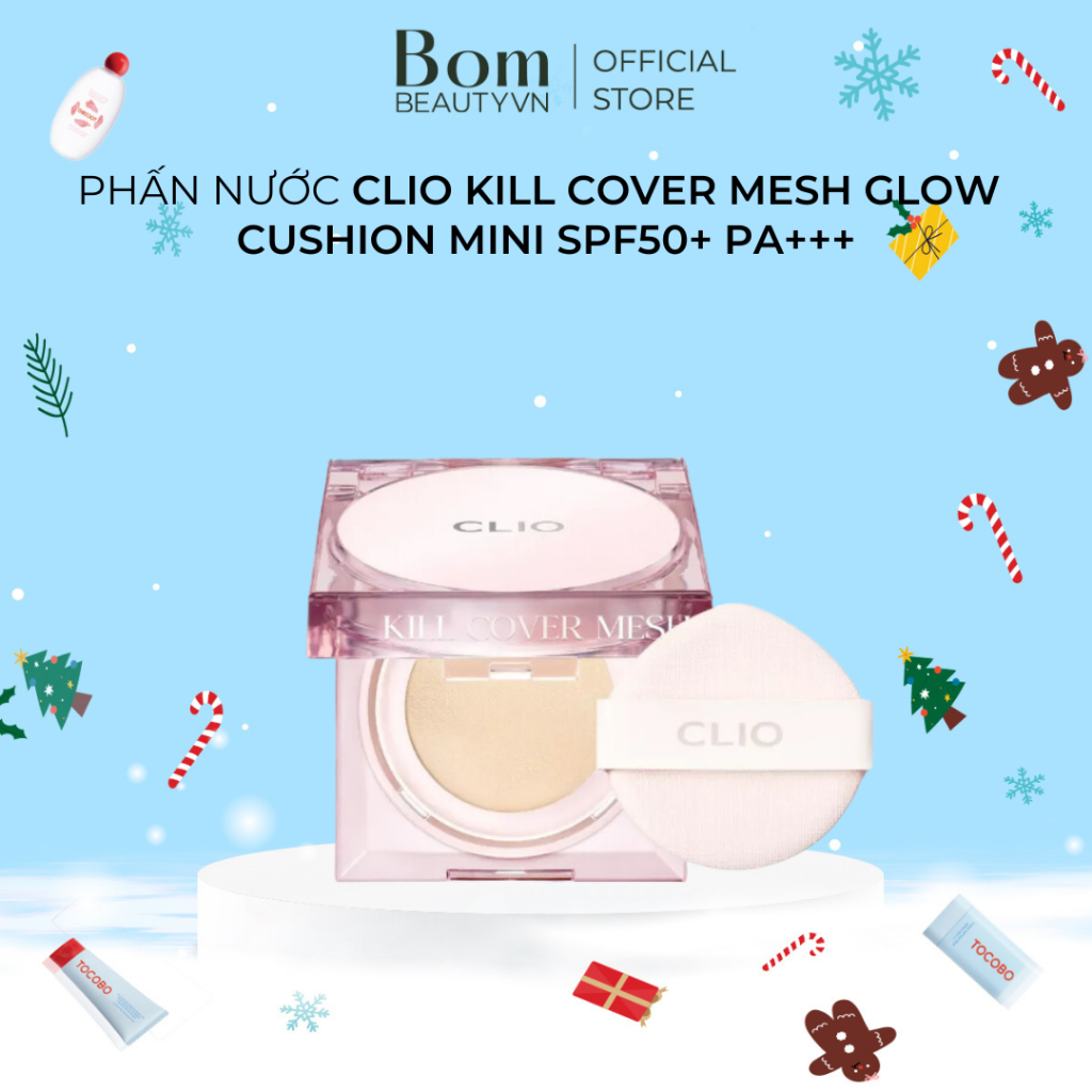 Phấn Nước CLIO Kill Cover Mesh Glow Cushion Mini 5g SPF50+/PA+++ Hồng