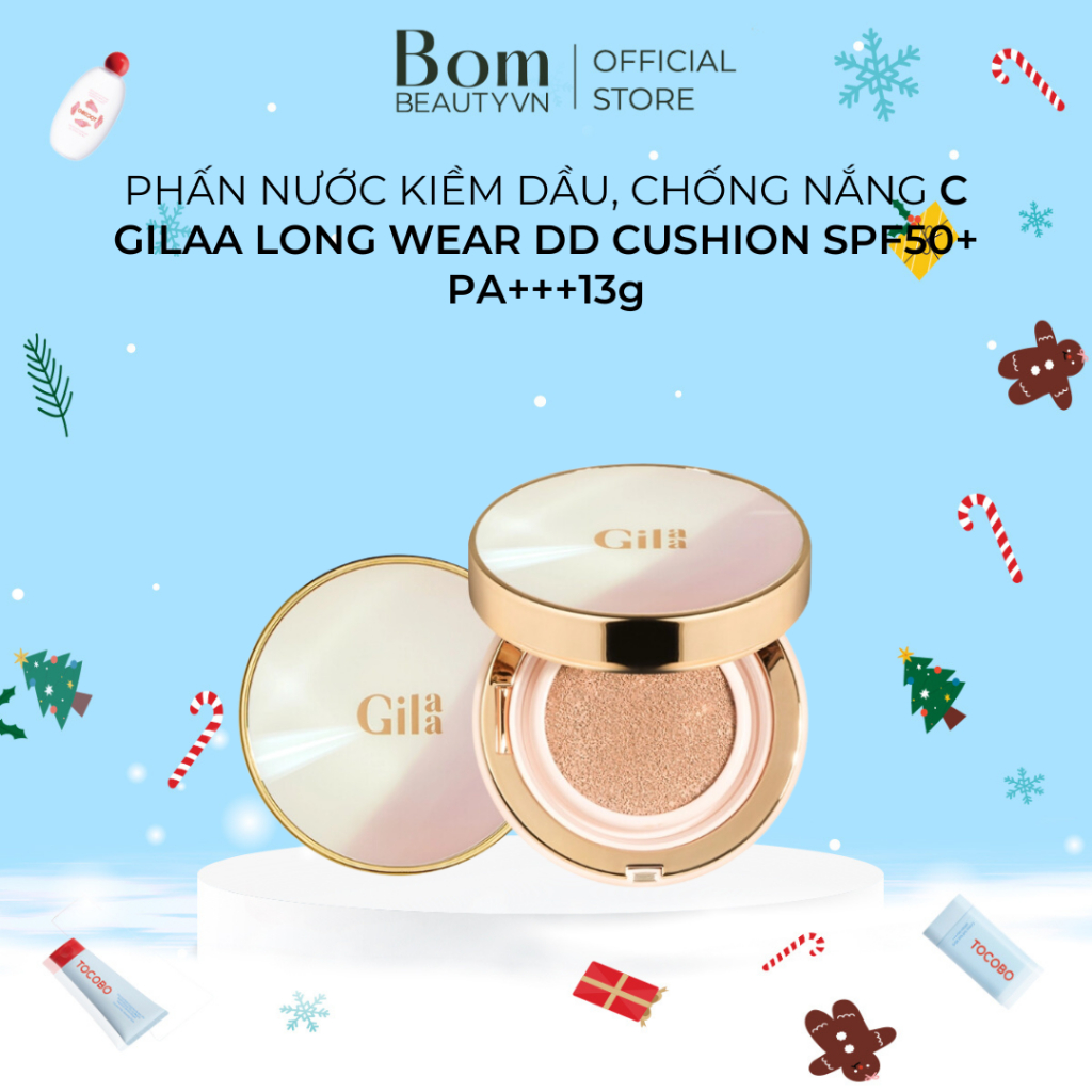 Phấn Nước Kiềm Dầu, Chống Nắng Gilaa Long Wear DD Cushion SPF50+/PA+++ 13g