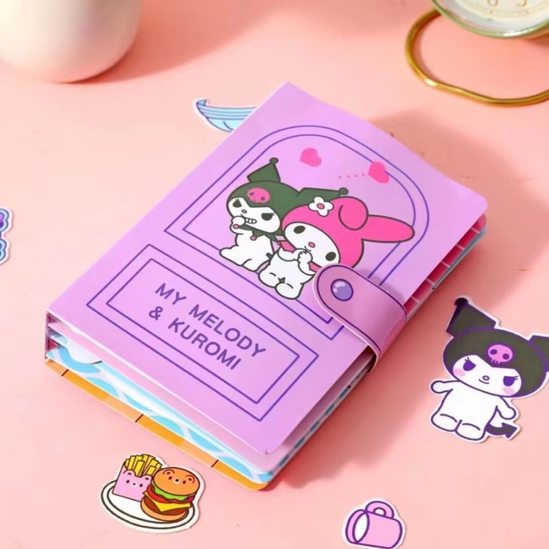 Đồ chơi DIY ngôi nhà băng keo cuốn sách yên tĩnh quà tặng trẻ em hoạt hình Sanrio Kuromi Melody Cinnamoroll Kitty