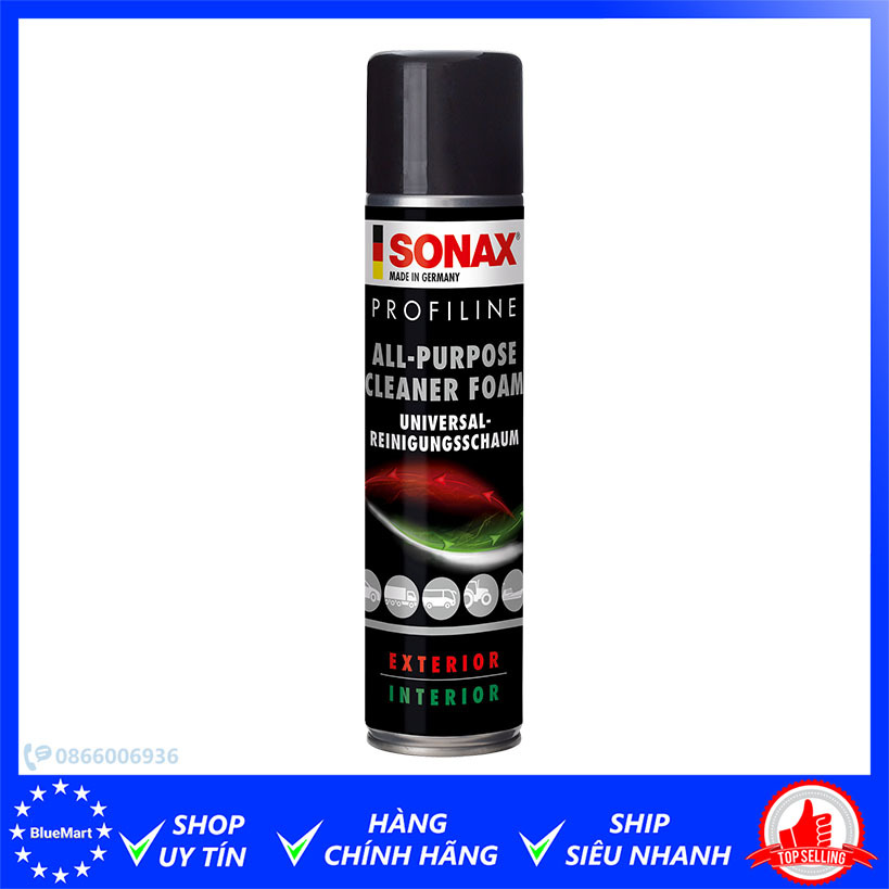 Chai làm sạch nội thất xe ô tô đa năng Sonax All Purpose Cleaner Foam
