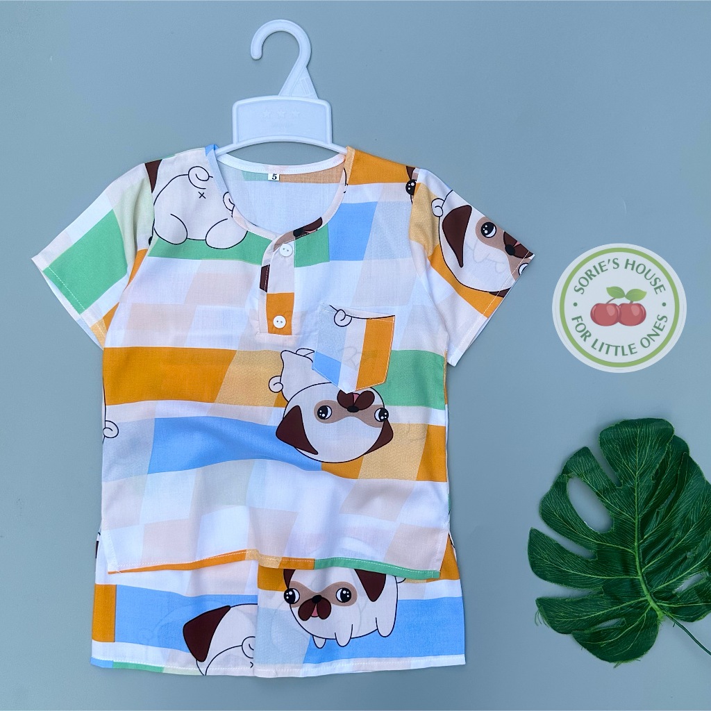 Bộ tole/lanh đùi cài trước bé trai