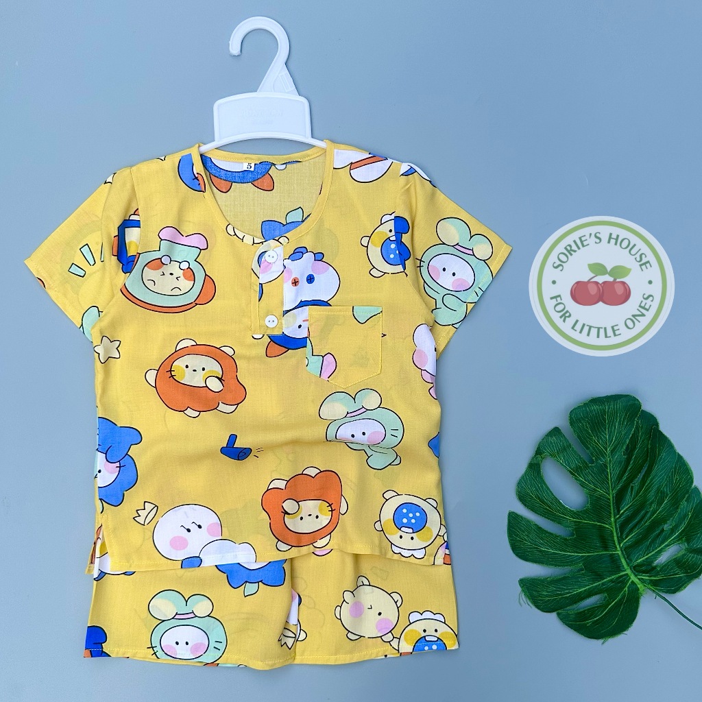 Bộ tole/lanh đùi cài trước bé trai