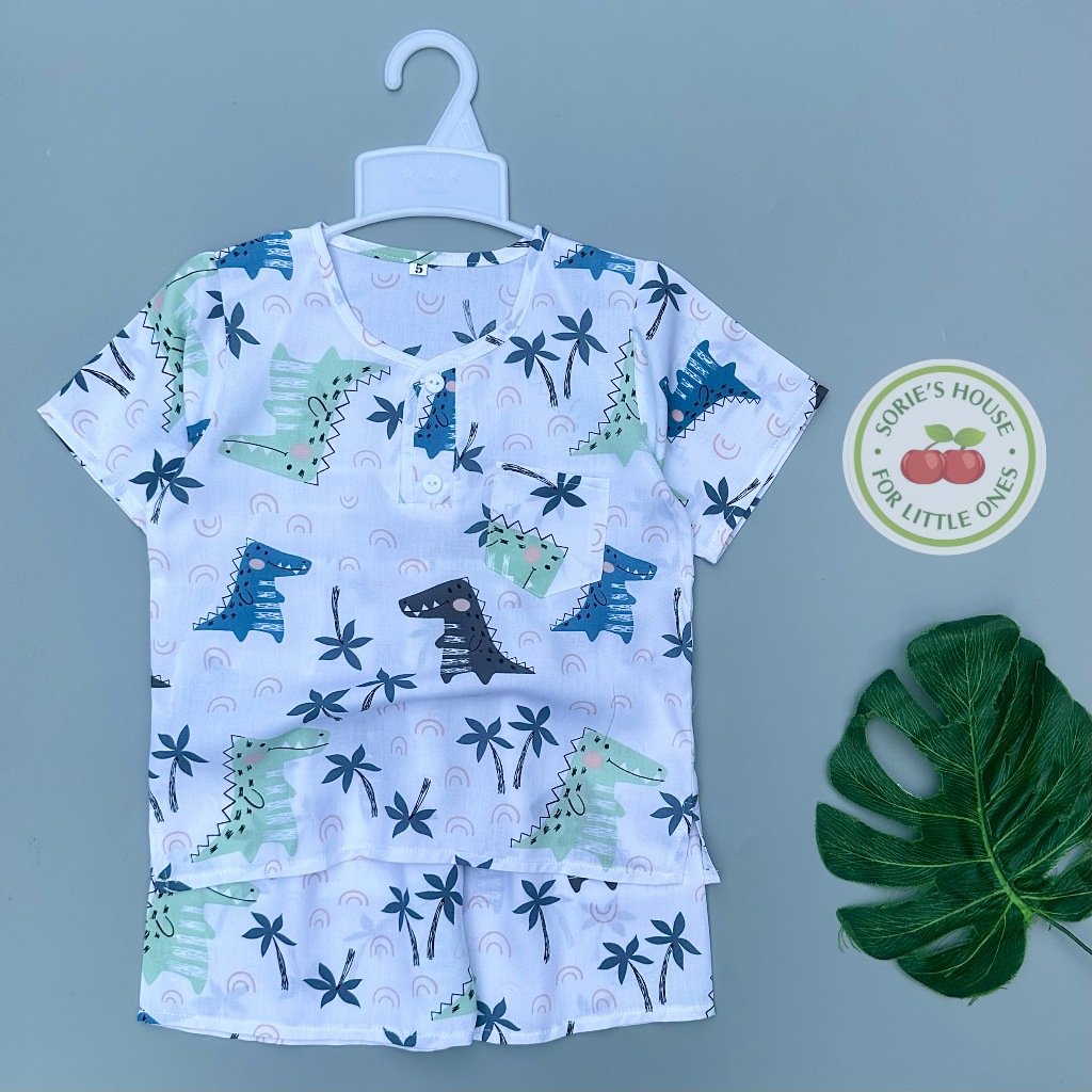 Bộ tole/lanh đùi cài trước bé trai