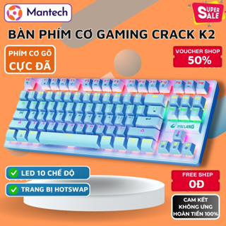  Bàn Phím Cơ Gaming LED Cực Đẹp K2 Có Hotswap Trục Cơ Blue Switch Led 10 Chế Độ Nháy 