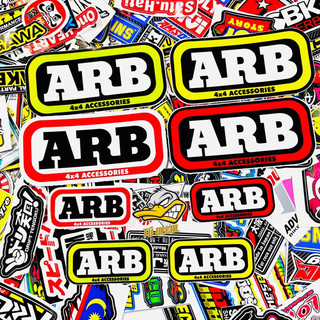 Tem Logo Sticker ARB Nhiều Màu Sắc Dán Trang Trí Xe Máy, Ôtô, Decal Chống Thấm Nước Bền Màu Chịu Được Nắng Mưa