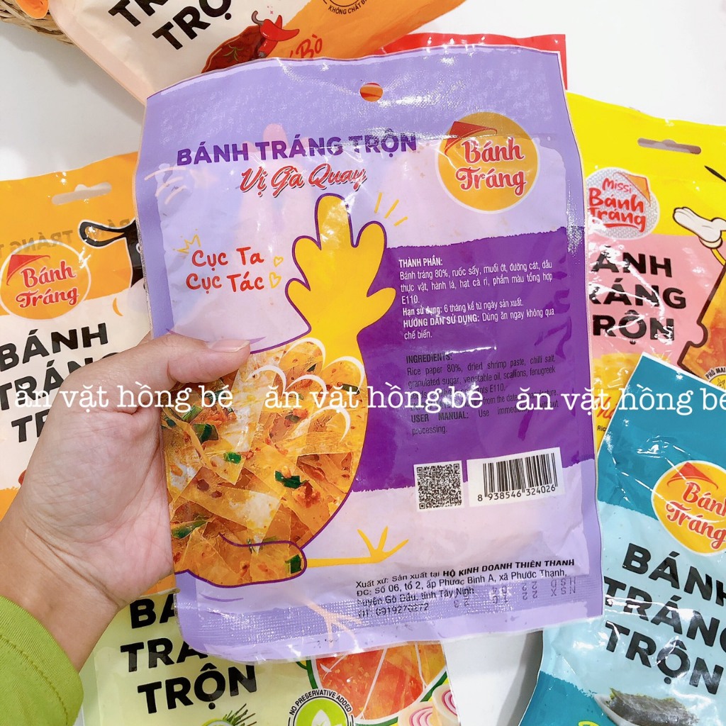 BÁNH TRÁNG TRỘN MISS VỊ PHÔ MAI, RONG BIỂN, GÀ QUAY, BÒ, TÔM, CHANH SẢ