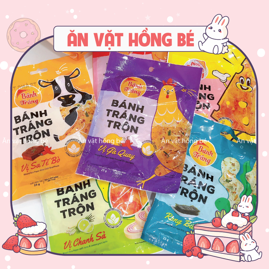 BÁNH TRÁNG TRỘN MISS VỊ PHÔ MAI, RONG BIỂN, GÀ QUAY, BÒ, TÔM, CHANH SẢ