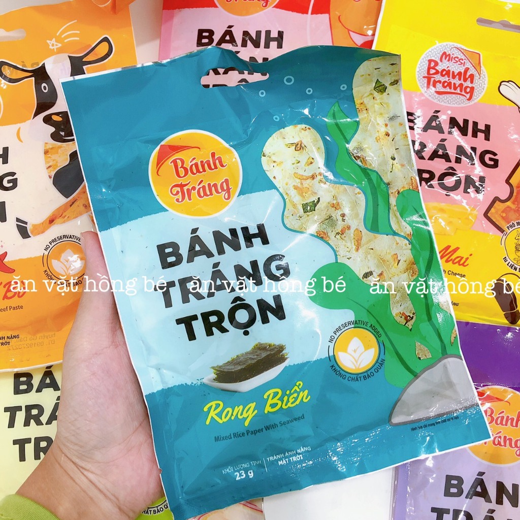 BÁNH TRÁNG TRỘN MISS VỊ PHÔ MAI, RONG BIỂN, GÀ QUAY, BÒ, TÔM, CHANH SẢ