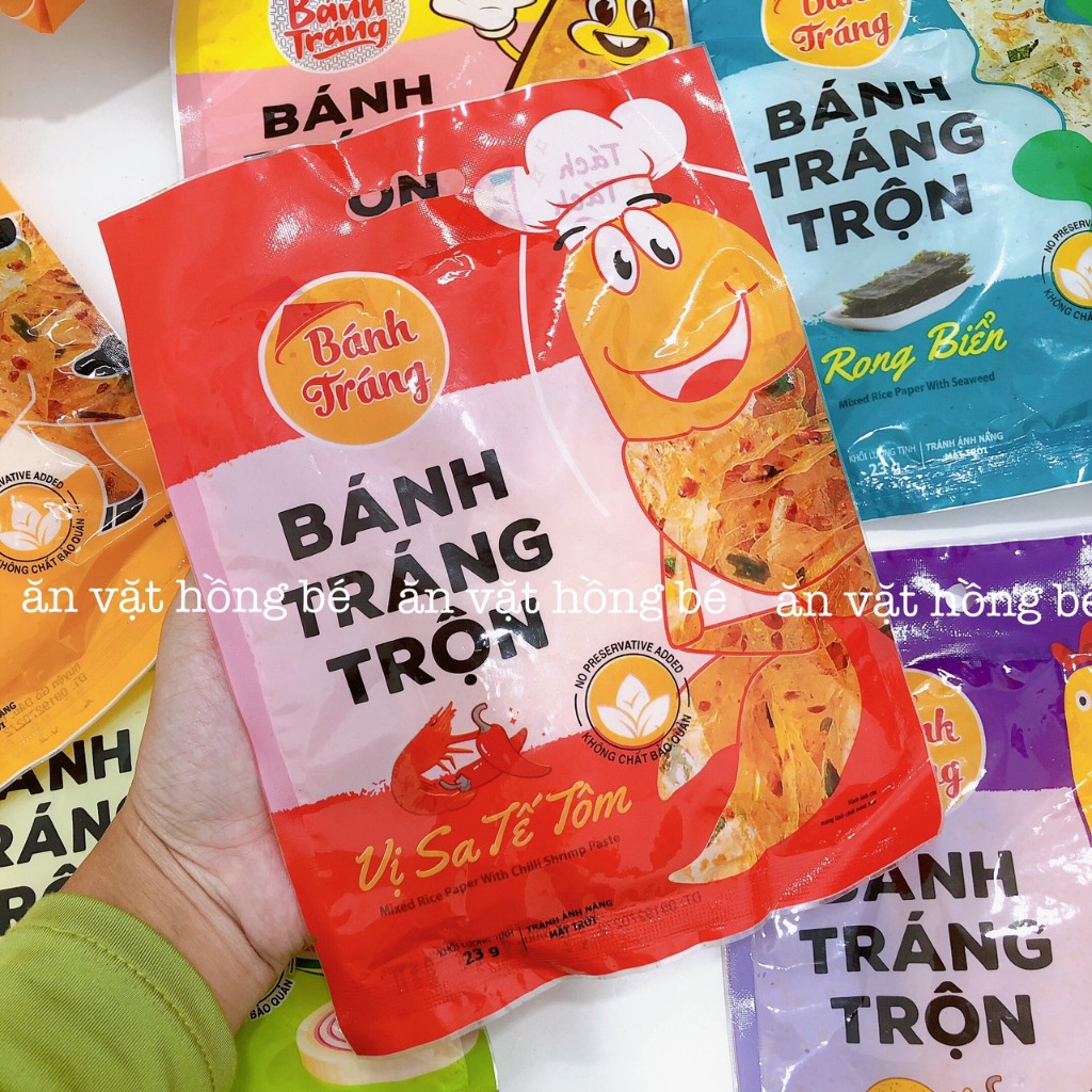 BÁNH TRÁNG TRỘN MISS VỊ PHÔ MAI, RONG BIỂN, GÀ QUAY, BÒ, TÔM, CHANH SẢ