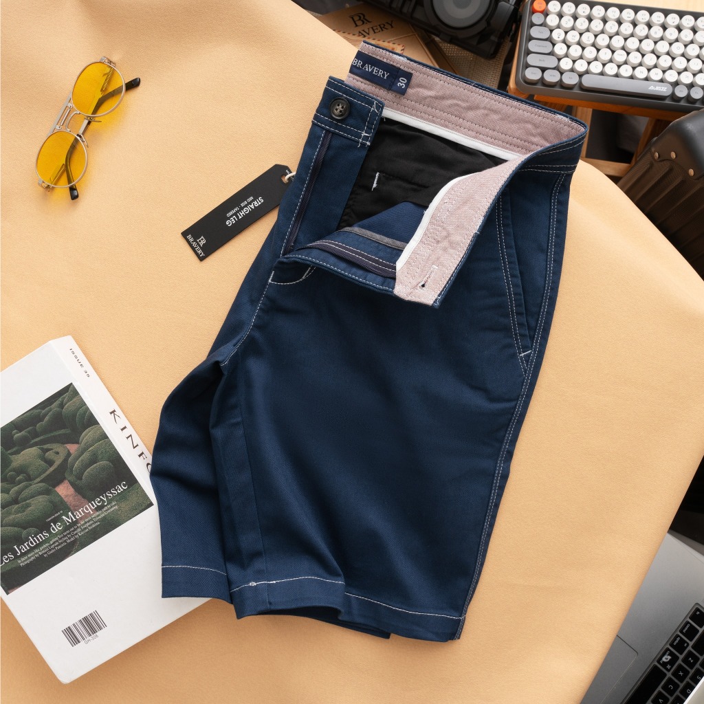 Quần short nam, Quần short nam jean xước Jenka co giãn, mềm mịn, thoáng mát, thoải mái, sang trọng - Bravery