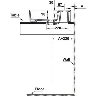 HAFELE 588.79.032-Bồn, Đặt bàn, Sapporo