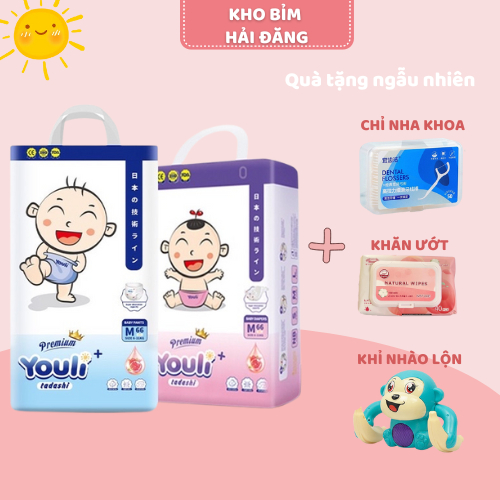 Bỉm Quần, Tã Dán Cao Cấp Youli Tý Quậy Nội Địa Trung Đủ Size Cho Bé S72/M66/L60/XL54/XXL50/3XL48