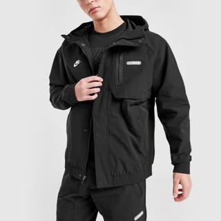 [ HÀNG CHÍNH HÃNG ] ÁO KHOÁC NIKE WOVEN AIRMAX HOODED JACKET - BLACK