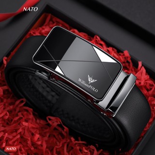 Thắt Lưng Nam WILLIAM Khóa Tự Động Da Bò Cao Cấp Đẹp Sang Công Sở Đi Làm Học Dây Nịt Khóa Tăng NATO