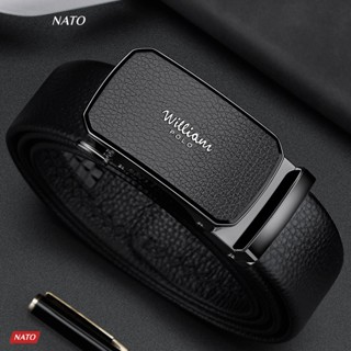 Thắt Lưng Nam WILLIAM Khóa Tự Động Da Bò Cao Cấp Đẹp Sang Công Sở Đi Làm Học Dây Nịt Khóa Tăng NATO