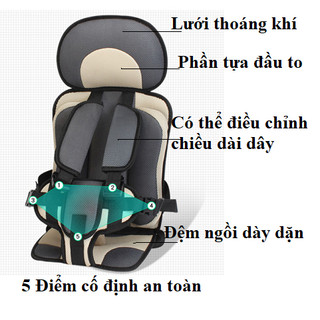 Đai ghế ngồi ô tô cho bé