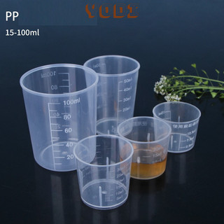 Cốc nhựa chia ạch chính, cốc pha nước cho bé chất liệu nhựa trong suốt, có vạch chia an toàn 50ml, 100ml, và 200ml