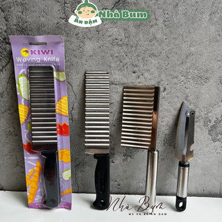 Dao lượn sóng cán dài Kiwi Dao cắt rau củ nhiều mẫu