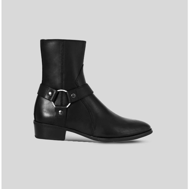 Giày Boot FANGY - The Harness Boots In Black