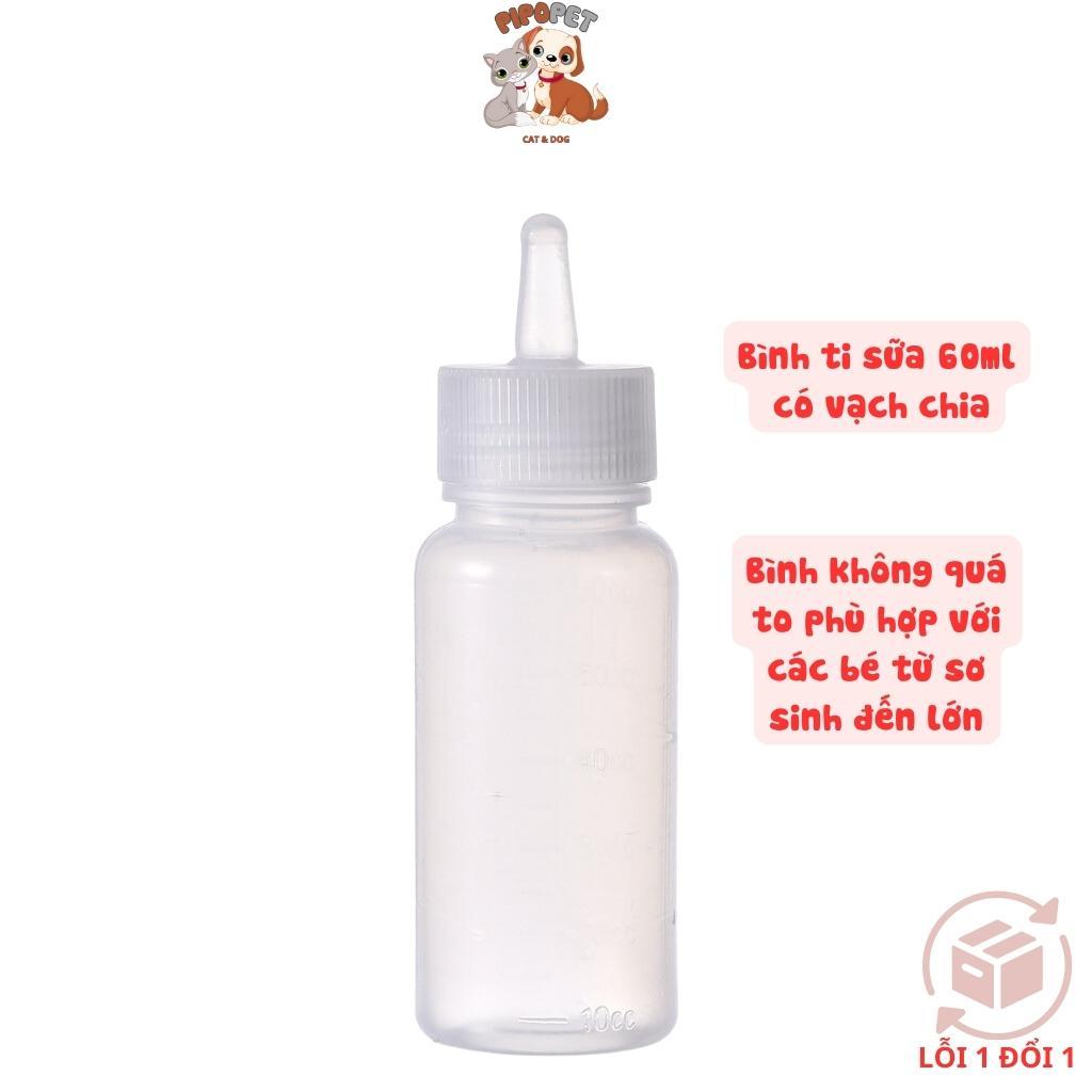 Bình Sữa Cho Mèo Con, Bình Sữa Cho Chó Con Chất Liệu An Toàn Kèm Phụ Kiện - Pipopet