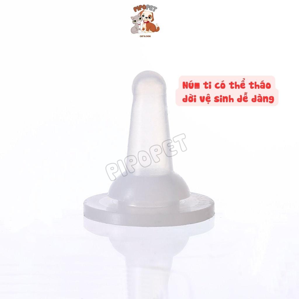 Bình Sữa Cho Mèo Con, Bình Sữa Cho Chó Con Chất Liệu An Toàn Kèm Phụ Kiện - Pipopet