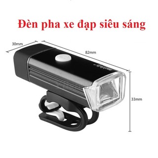 Đèn pha sạc usb Machfally Cho xe đạp