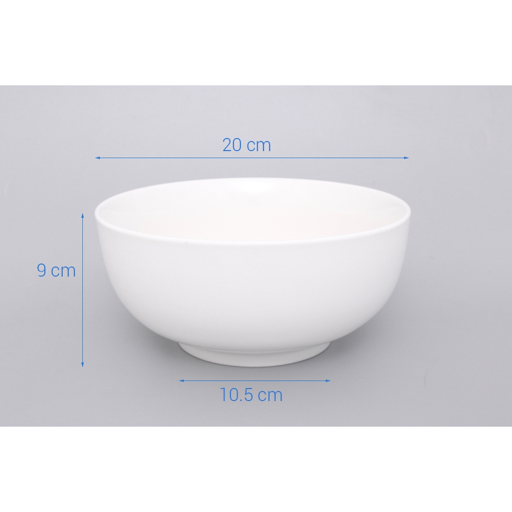 Tô SỨ trắng Minh Châu 18CM - 20 CM