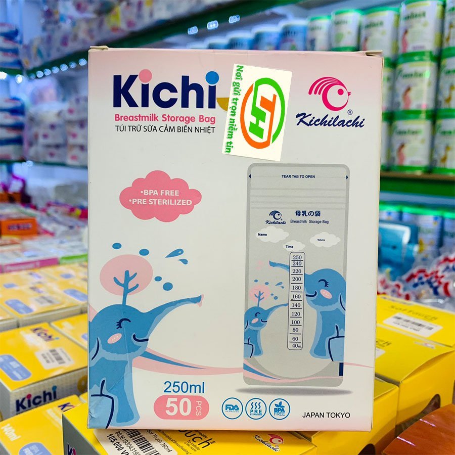 Túi Trữ Sữa Kichi - Babuu - Unimom 100ml - 200ml - 250ml