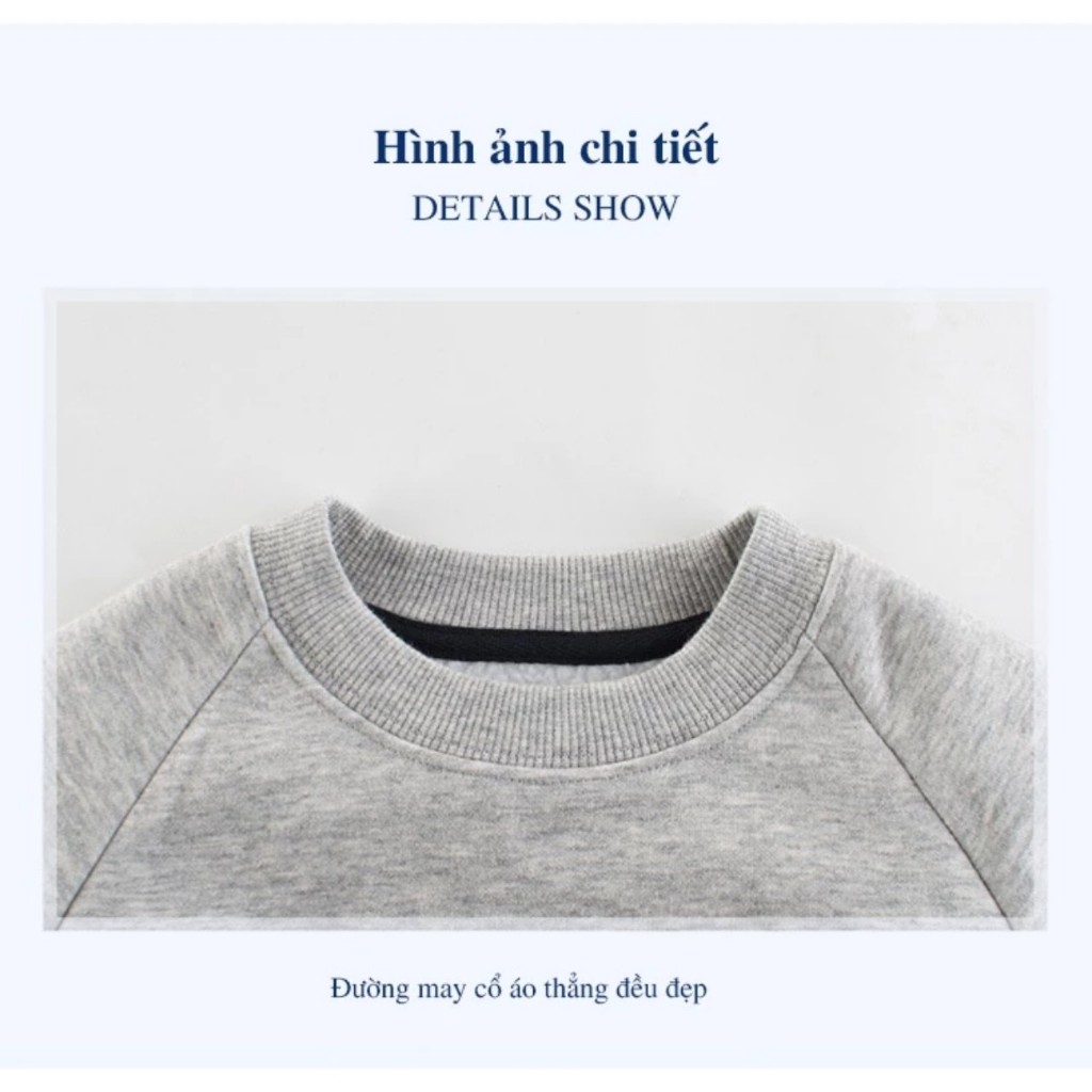 Áo nỉ bông bé trai dài tay 27KIDS 100% hàng xuất Âu Mỹ