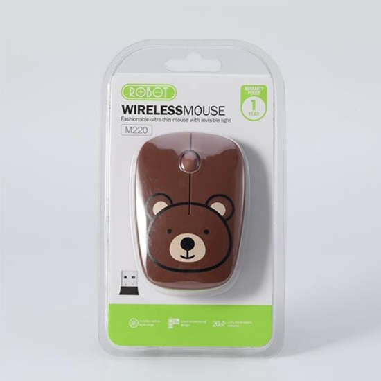 Chuột máy tính không dây ROBOT M220/ M210 - Hàng Chính Hãng