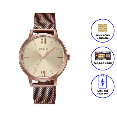 Đồng Hồ Nữ Casio Standard LTP-E157MR-9AVDF Dây Kim Loại Chính Hãng