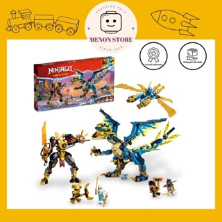 Đồ chơi lắp ráp Ninja 88086 1796 8096 71796 Rồng sét vs Empress Mech Elemental Dragon & The Empress Mech
