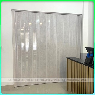  Cửa Nhựa Xếp Màu Trắng 1x1.8m Nhà Vệ Sinh Cửa Kéo Lùa Nhà Tắm Hàng Cao Cấp Siêu Bền 