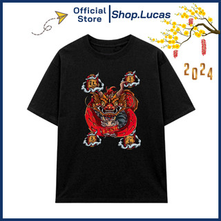 Áo Thun TẾT 2024 CON RỒNG XUÂN GIÁP THÌN Unisex Nam Nữ Áo Gia Đình Cặp Đôi Shop.Lucas - RỒNG