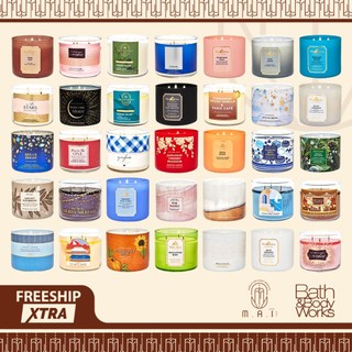 Nến thơm 3 bấc - nến thơm bath & body works