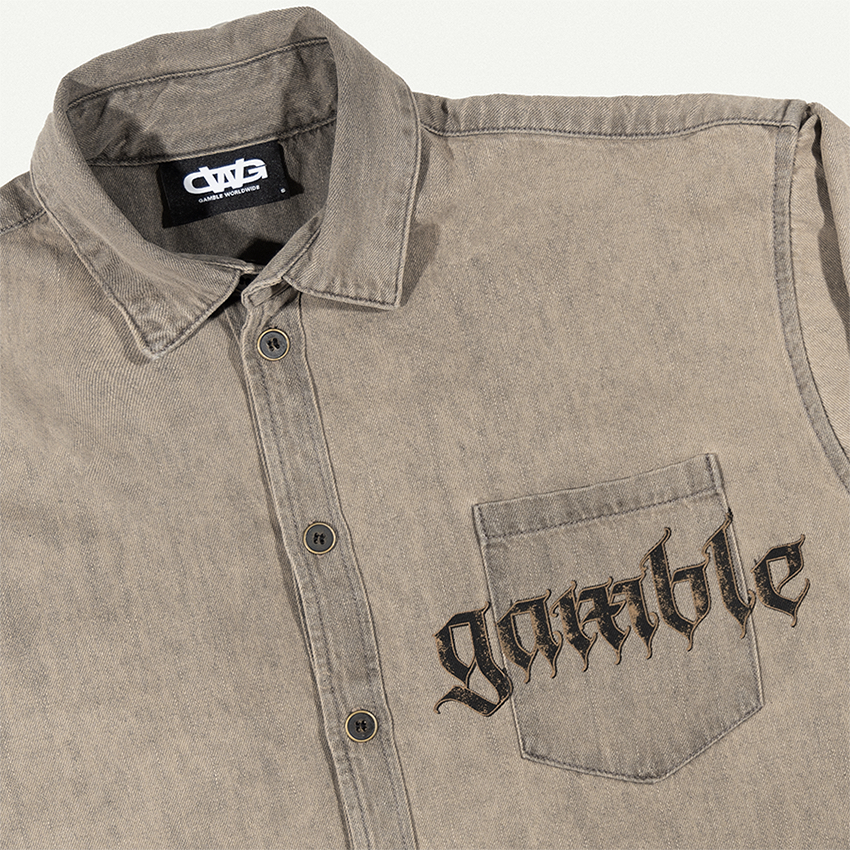 Áo Sơ Mi Jeans Tay Dài / GOTHIC SHIRTS / GAMBLE WORLDWIDE