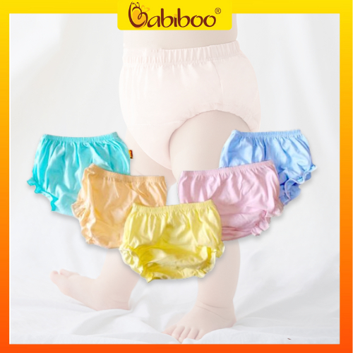 Quần chip cho bé gái BABIBOO quần bỉm vải cotton mềm mại - BB96