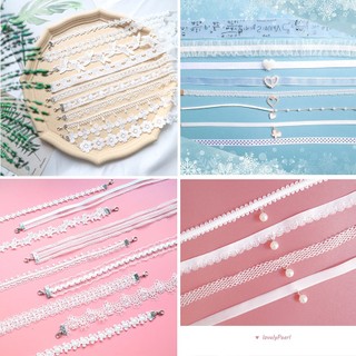 Choker xinh bst ren trắng a-ck76-84 mayconner