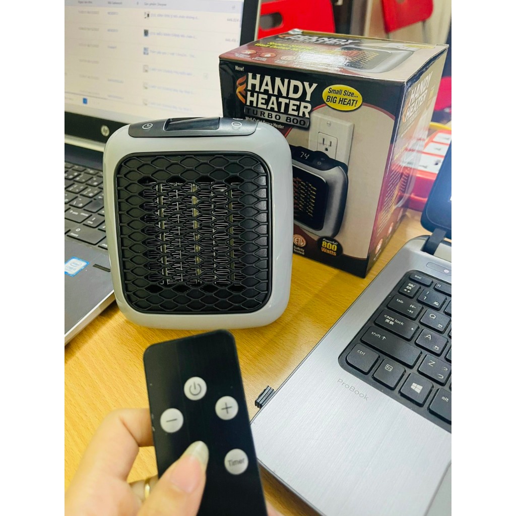 Máy sưởi mini công nghệ PTC Ceramic 800W nóng nhanh, tiết kiệm điện, không phát sáng, không gây bỏng, không dùng oxy
