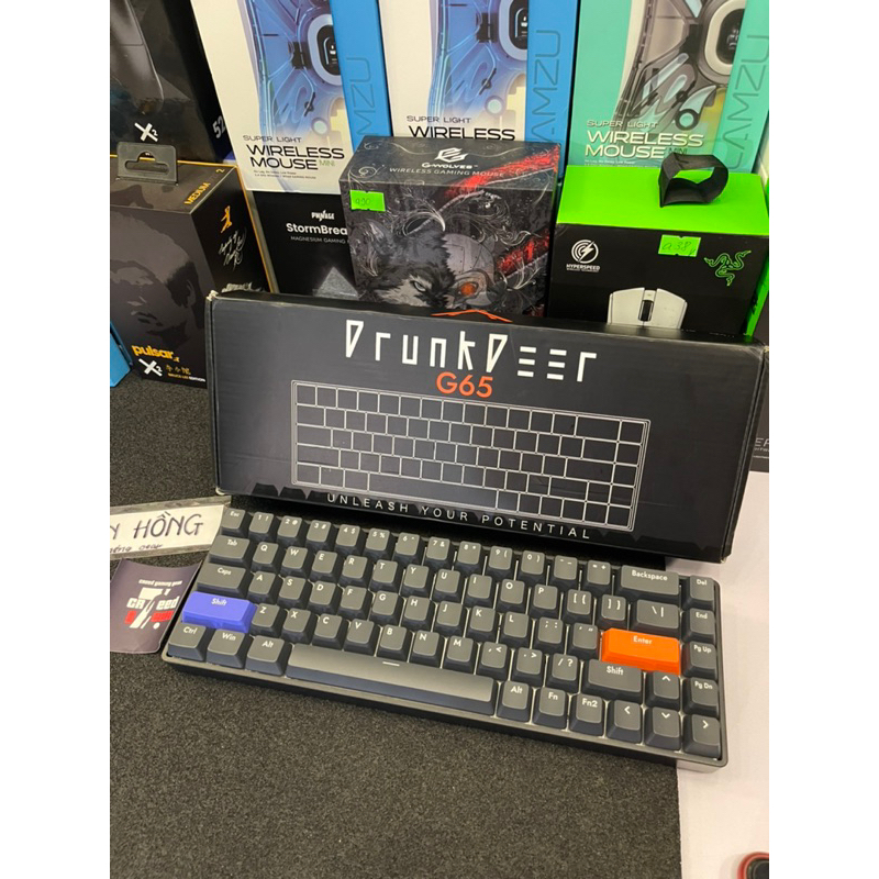 Bàn phím từ HE Drunkdeer G65, A75 switch nam châm từ tính Rapid Triger 60He chính hãng